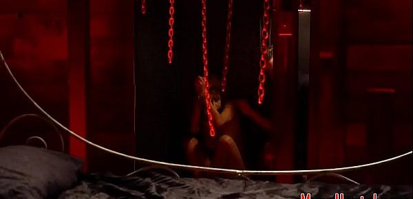  Teen sub punished at bdsm hostel by maledom